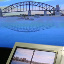 The simulator had placed the Royal Yacht in Sydney Harbour for the occasion. Photo: Lise Åserud, NTB scanpix